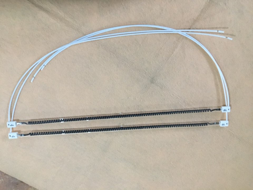 Lampy grzewcze na podczerwień najwyższej jakości 550mm 220V 1500W lampa grzewcza z włókna węglowego