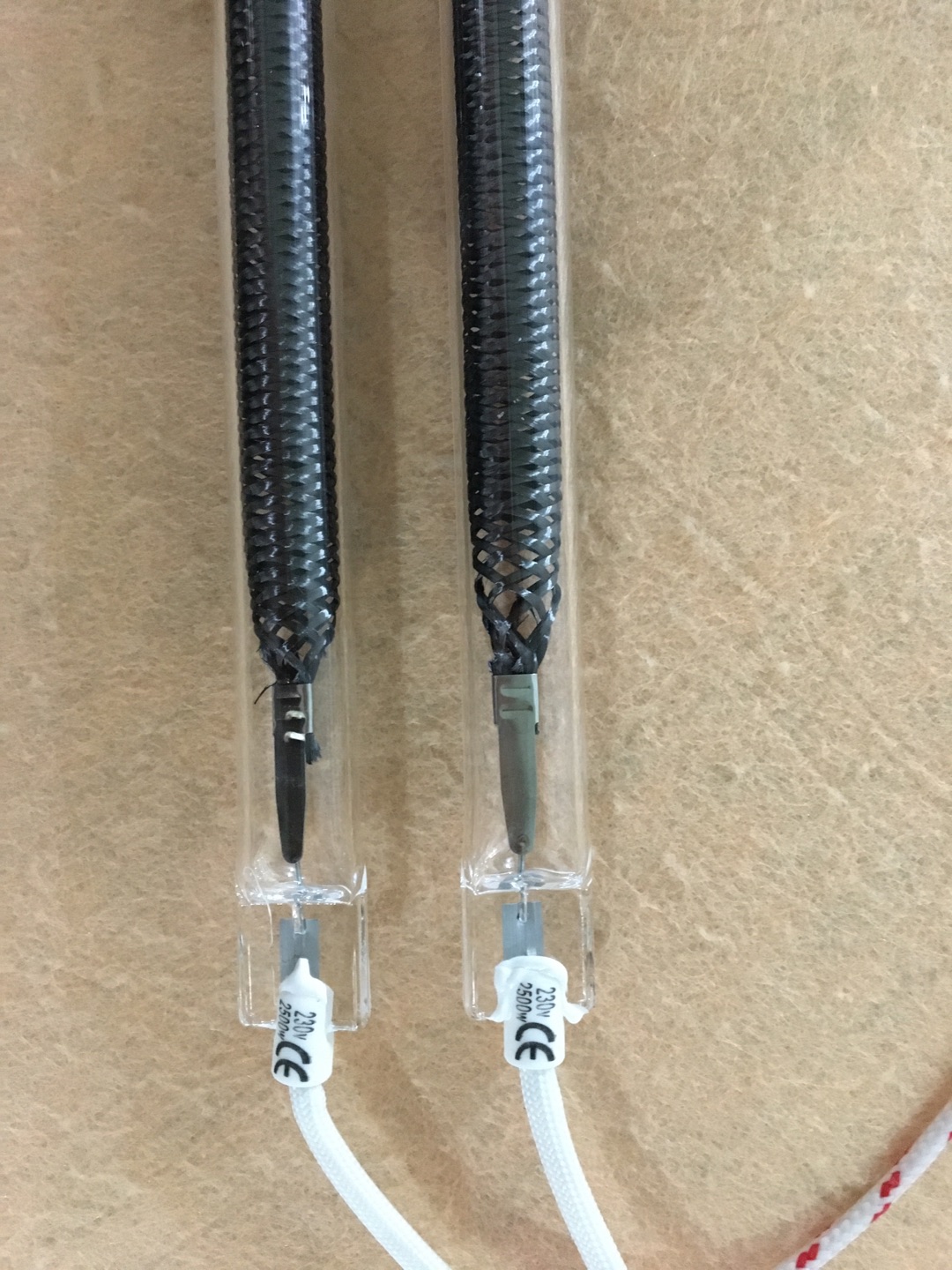 362 mm 950w kolfiber värmelampa ugn